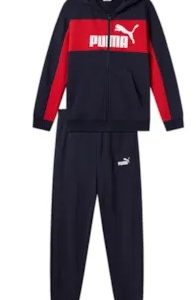 B EE BLOCK TUTA ZIP E CAPPUCCIO BAMBINO PUMA