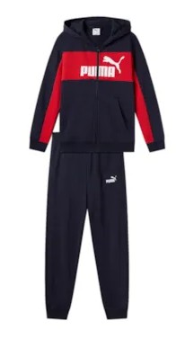 B EE BLOCK TUTA ZIP E CAPPUCCIO BAMBINO PUMA
